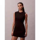 Sl Scuba Seam Detail Mini Dress Black  CALVIN KLEIN
