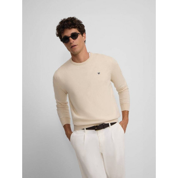 Jersey Classic Cuello Redondo Beige Clar  SILBON