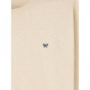 Jersey Classic Cuello Redondo Beige Clar  SILBON