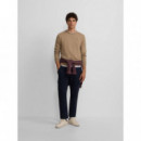 Jersey Classic Cuello Redondo Beige Oscu  SILBON