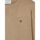 Jersey Classic Cuello Redondo Beige Oscu  SILBON