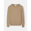 Jersey Classic Cuello Redondo Beige Oscu  SILBON