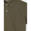 Polo Clasico Liso Verde Oscuro  SILBON