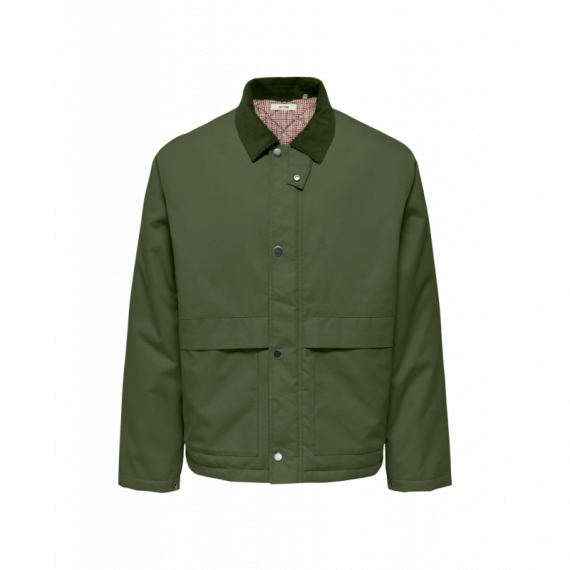 ONLY&SONS Chaquetas Hombre Abrigo Only & Sons Kosmo Olive Night