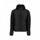 Chaqueta Plumón Negra con Capucha Nico – JOTT Ligera
