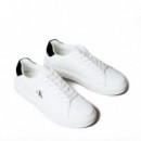 Zapatillas de Piel con Logo Distintivo  CALVIN KLEIN