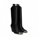 Bota Cawboy Piel Negro  VERSACE JEANS