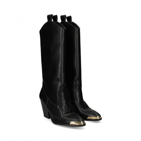 Bota Cawboy Piel Negro  VERSACE JEANS