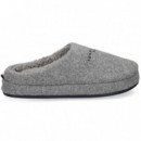 ZAPATILLA DE CASA FELPA GRIS