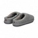 ZAPATILLA DE CASA FELPA GRIS