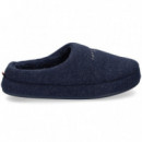 ZAPATILLA DE CASA FELPA AZUL