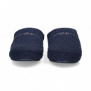 ZAPATILLA DE CASA FELPA AZUL