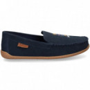 Mocasin Slipper ante Azul  POLO RALPH LAUREN
