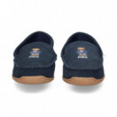 Mocasin Slipper ante Azul  POLO RALPH LAUREN