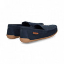 Mocasin Slipper ante Azul  POLO RALPH LAUREN