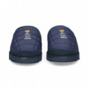 Zueco Nylon+ante Azul  POLO RALPH LAUREN