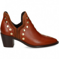 Botin Tachas Piel Cuero  ALPE