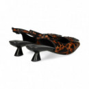 sin Talon Aplique Leopardo Negro  LODI