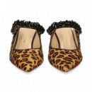 Mule Tira Strass Leopardo Camel  ALMA EN PENA