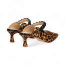 Mule Tira Strass Leopardo Camel  ALMA EN PENA