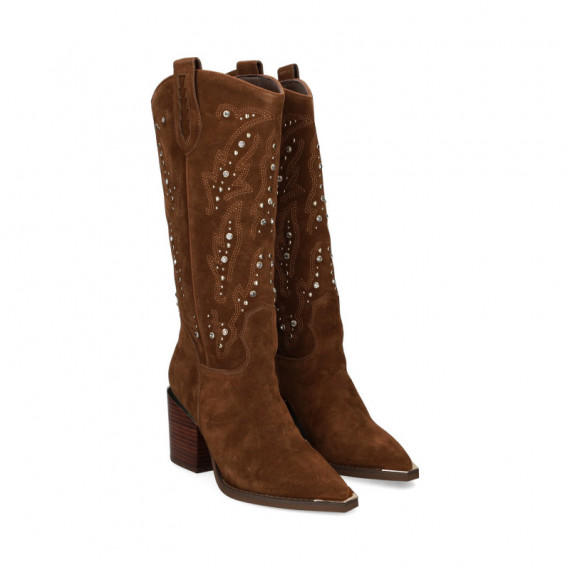 1/2 Bota Cowboy Strass ante Camel  ALMA EN PENA