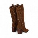 1/2 Bota Cowboy Strass ante Camel  ALMA EN PENA