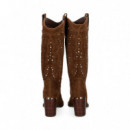 1/2 Bota Cowboy Strass ante Camel  ALMA EN PENA
