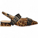 sin Talon 2 Hebillas Leopardo   ALMA EN PENA