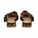 sin Talon 2 Hebillas Leopardo   ALMA EN PENA