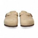 Zueco Hebilla Grass Cuero  BIRKENSTOCK