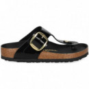 Esclava Hebilla Big Charol Negro  BIRKENSTOCK