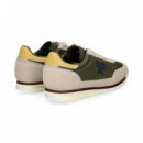 Deportivo Ante+nylon Beige+kaki  SILBON