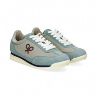 Deportivo Ante+nylon Azul+gris  SILBON