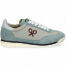 Deportivo Ante+nylon Azul+gris  SILBON