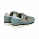 Deportivo Ante+nylon Azul+gris  SILBON