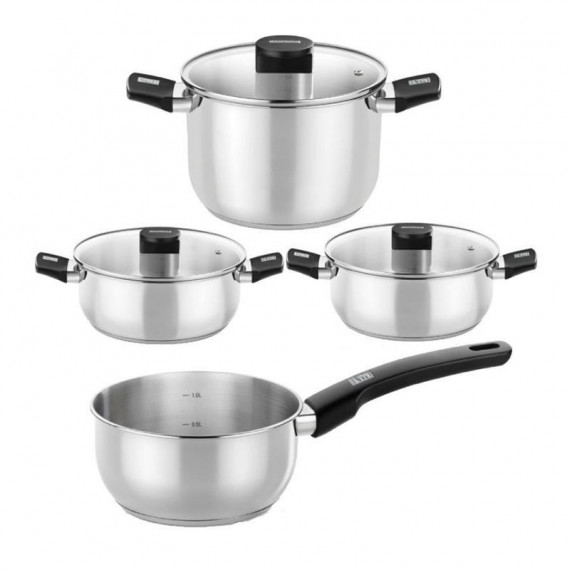 Bateria de Cocina 4 Piezas Elite Acero Inoxidable MONIX