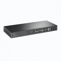 TP-LINK Switch Gigabit de 18 Puertos con 16 Puertos Poe+ Mas 2 Sfp