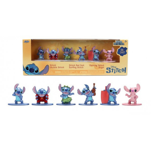 Set 6 Figuras Metal Stitch 4 Cm  JADA