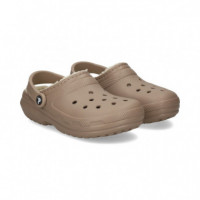 Zueco Clasicc con Pelo Beige  CROCS