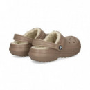 Zueco Clasicc con Pelo Beige  CROCS