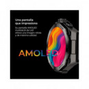 KSIX Reloj Smartwatch Titanium Negro Ritmo Cardiaco,calorias,monitor Sueño,carga Magnetica