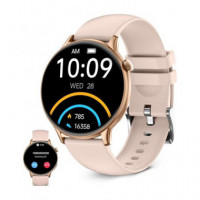 KSIX Reloj Inteligente CORE2 Amoled Rosa Llamadas, Notificaciones Monitor de Sueño