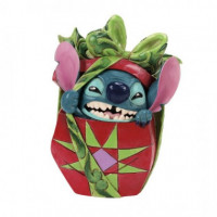 Figura Stitch Saliendo de Regalo de Navidad Disney  ENESCO