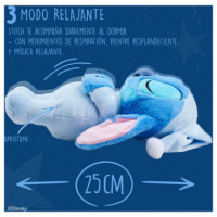 Peluche Stitch Dormilon Disney sonido 31cm