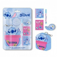 Set Papelería Stitch Mini Mochila Llavero  CERDÁ