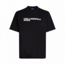 KARL LAGERFELD Camiseta Essential Negra A1W17005-999