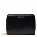 Cartera de Piel Mediana con Cremallera  CALVIN KLEIN