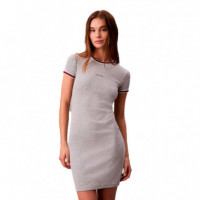 Vestido Camisero Deportivo Slim de Canalé  CALVIN KLEIN