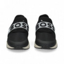 Elastico Boss Deportivo Malla Negro  HUGO