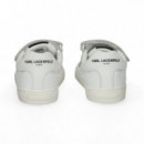 Deportivo Velcros Ante+piel Blanco  KARL LAGERFELD KIDS